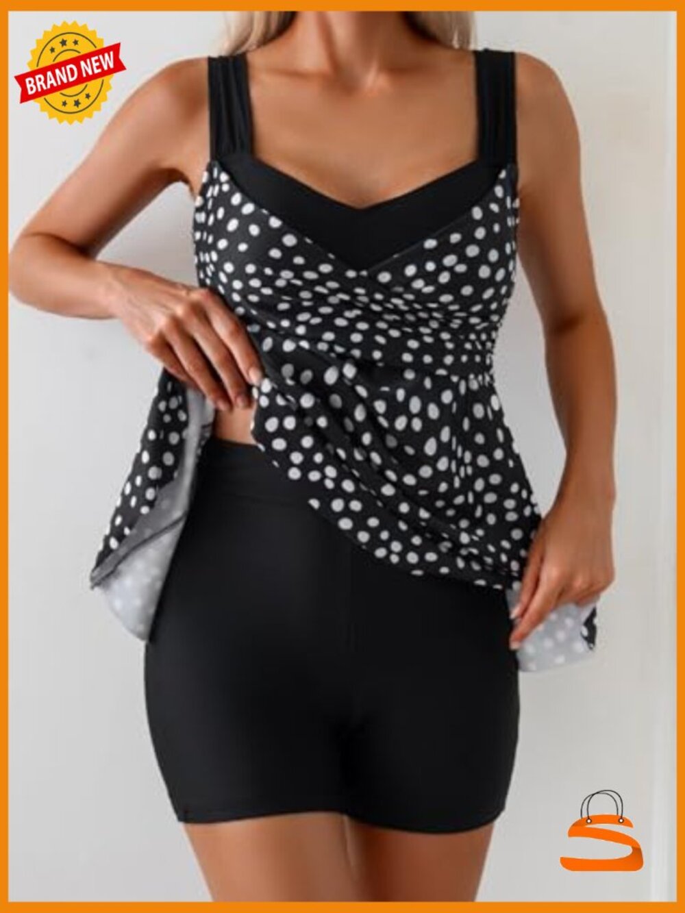 Tummy Control Tankini Swim Set with Boyshort - Medium - Picture 2 of 7